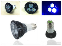 PAR20 LED Moonlight Bulb Blue 3x3w Marine/Reef/Coral/Fish/Aquarium New 1yr wty