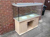 Rena 450 litre - 5ft Fish Tank - Beech Cabinet + Lights