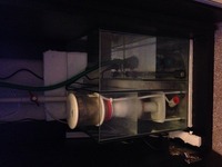 45 cm cube reef tank with stand and sump and led lighting