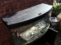 JUWEL BOW FRONT TANK (260L APPROX) 4FT BLACK