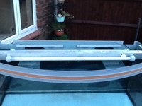 Fish Tank Aquarium - Rena 230 litre bow front Aquarium with overhead lights