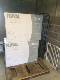 LAST TWO REDUCED FLUVAL PROFILE 1000 AQUARIUMS £299 BEST PRICE AT CHILTON AQUATICS.