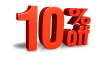 10% Off everything this weekend.