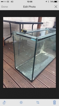 (3 X 2 X 2) 36 X 15 X 24 inches 10mm glass aquarium