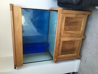 Full marine set up. Oak Cabinet 48 inches l x 24 inches d x 30 inches h