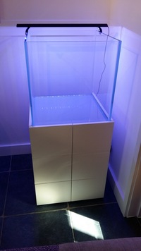 Stunning Optiwhite Glass Aquarium Fish Tank / Cabinet + EXTRAS £350