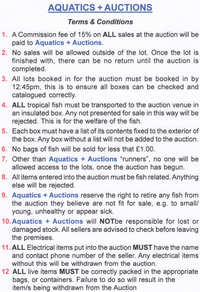 The 6th Aquatics Plus Auction ~ 25.06.17