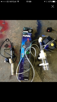 New fluval 300w heater egg tumbler elite air pump