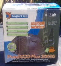 SUPERFISH POND ECO PLUS 20000 PUMP - £120.00 ono