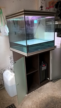 Cube aquarium and cabinet