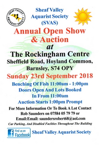 SVAS Show & Auction 23rd September 2018