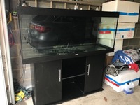 JUWEL RIO 450 LITRE AQUARIUM AND CABINET IN BLACK NOW ONLY £399. SECOND HAND.
