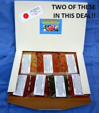 DISCUS DELIGHTS THE GOURMET FISH FOOD HAMPER. SEVEN DIFFERENT FOODS, ONE FOR EACH DAY IN EVERY PACK.