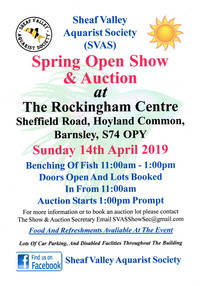 Sheaf Valley Aquarist Society say Thank you :)