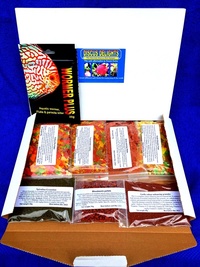 Discus delights, gourmet discus fish food hamper. Net weight of foods 210g.