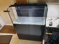Evolution aqua 1000 marine aquarium and stand in gloss black