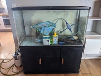 Aquarium, cabinet and equipment