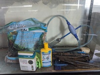 Aquarium, cabinet and equipment