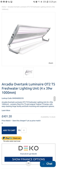 Arcadia luminaire OT2 £100ono