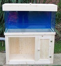 Hand Made Pine aquarium cabinets and lids