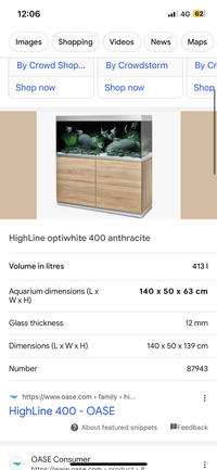 Oase highline 420ltr 5ft fish tank aquarium setup