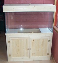 Hand Made Pine aquarium cabinets and lid made to order