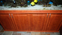 6ft x 2.5ft x 2ft marine tank and stand. Hidden kit.