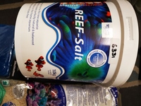 10 kgs of reef salt and water containers