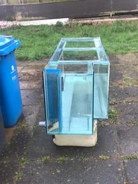Six foot tank with four foot sump tank with pipe work ( reduced for quick sale )