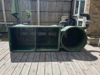 Large green fibre glass filter system