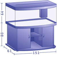 Juwel Vision 450 Aquarium in Beech, Stand, Air Pump & Accessories Reduced for quick sale £325