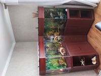 500L corner fish tank with fish