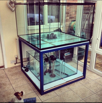 Fish tank Aquarium METAL STAND fabricated made to measure.BOX section steel