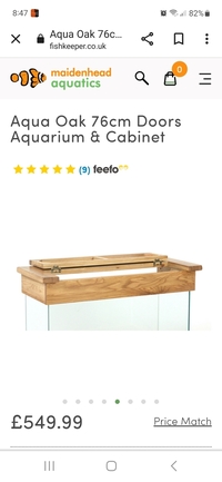 Oak fishtank