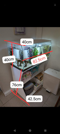 Fish tank and fish for sale