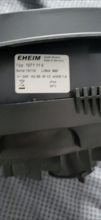 External filter eheim new pro 3
